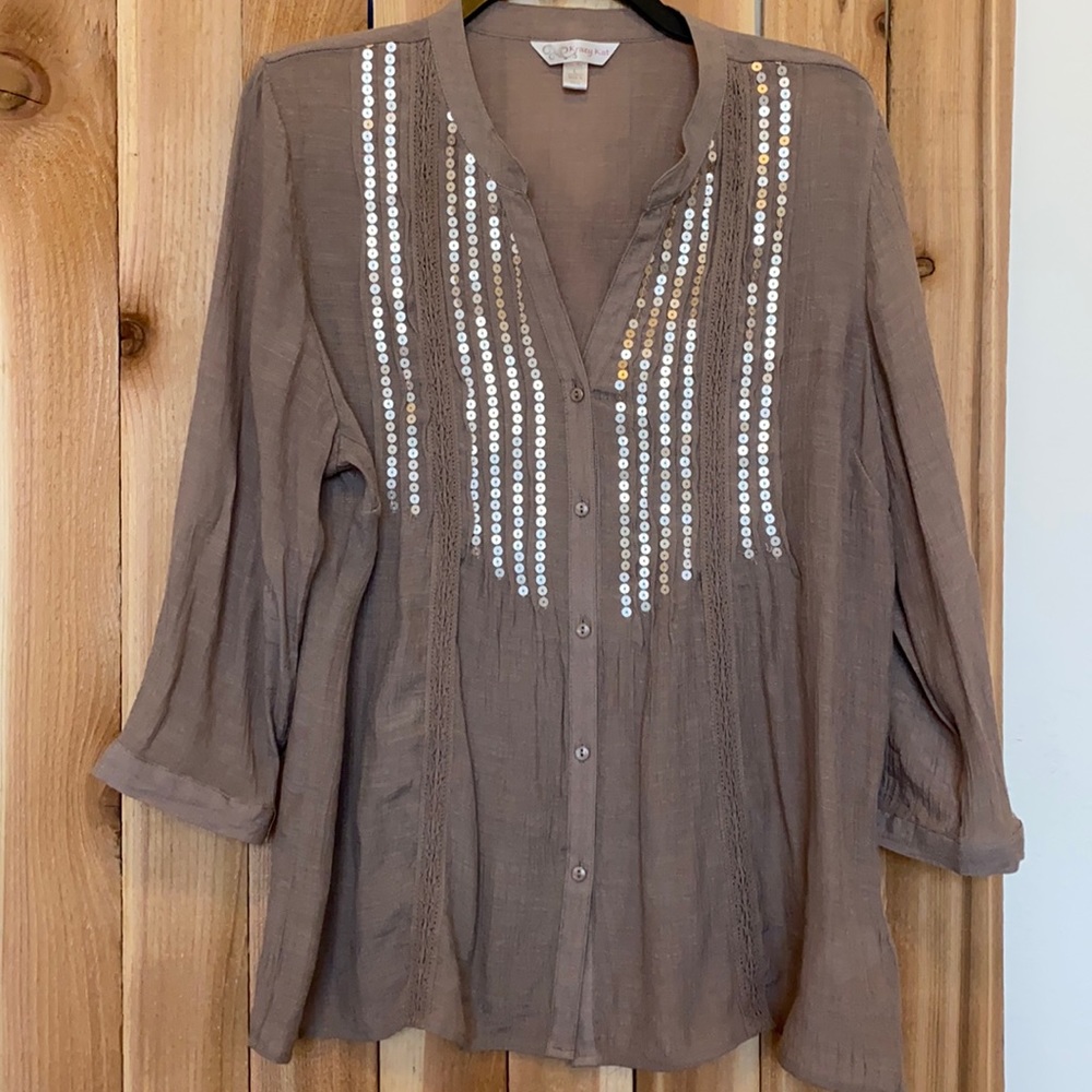 Krazy Cat Blouse Sz L